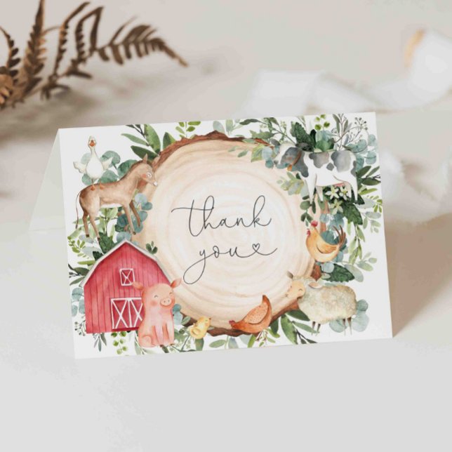 Tack för ditt kort för boskap Baby Shower (Skapare uppladdad)