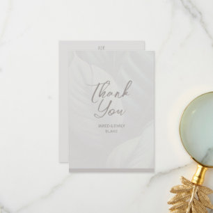 Tack för ditt kort för Bröllop Monogram