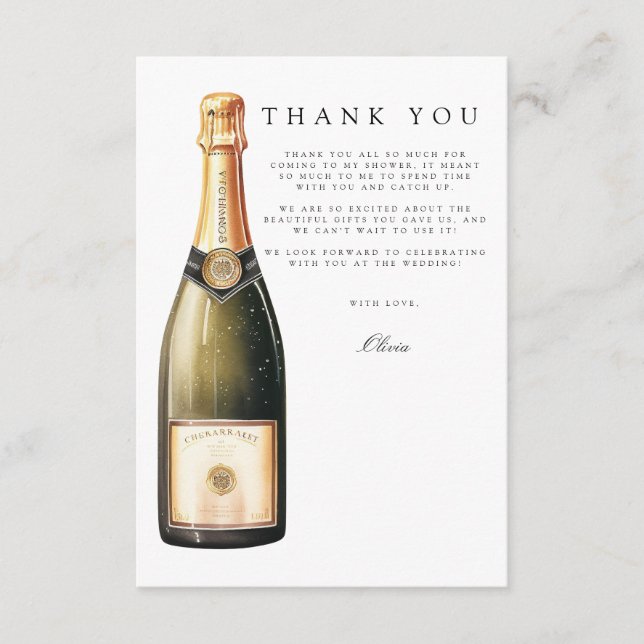 Tack för ditt kort för Brunch & Bubly Möhippa (Framsida)