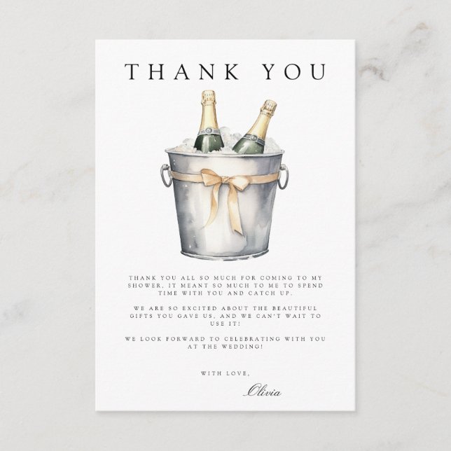 Tack för ditt kort för Brunch & Bubly Möhippa (Framsida)