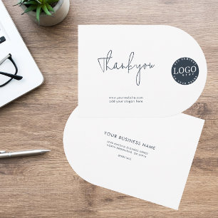 Tack för ditt kort för Business Logotyp och företa