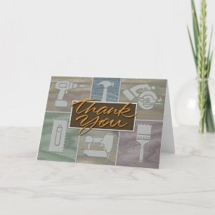 Tack för ditt kort för byggbranschen