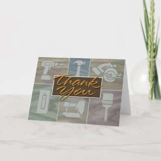 Tack för ditt kort för byggbranschen