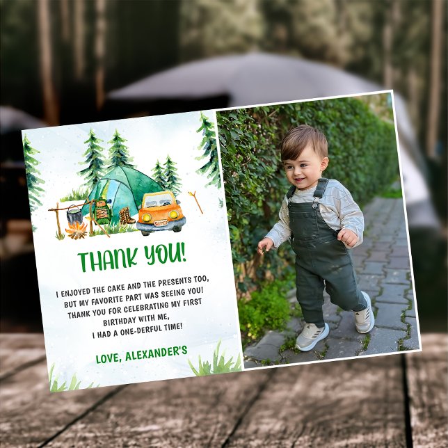 Tack för ditt kort för Camping Mountain Rustic Pho (Skapare uppladdad)