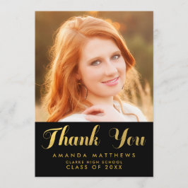 Tack för ditt kort för Chic Black Studenten