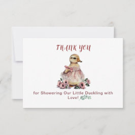 Tack för ditt kort för Cute Anka Baby Shower