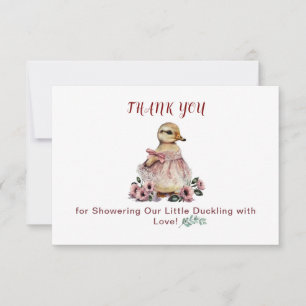 Tack för ditt kort för Cute Anka Baby Shower