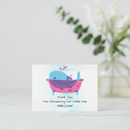 Tack för ditt kort för Cute Blue Whale