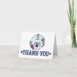 Tack för ditt kort för Cute Boho-stammen