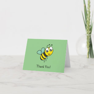 Tack för ditt kort för Cute Bumble-honungsbin