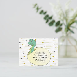 Tack för ditt kort för Cute Dinosaur Baby Shower