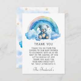 Tack för ditt kort för Cute Nalle Baby Shower