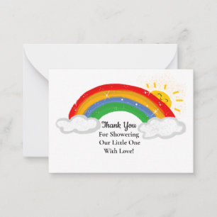Tack för ditt kort för Cute Sunshine Rainbow