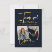 Tack för ditt kort för det moderna Glitter-skripte