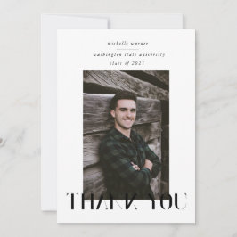 Tack för ditt kort för det moderna skriptet studen