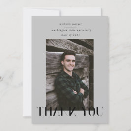 Tack för ditt kort för det moderna skriptet studen