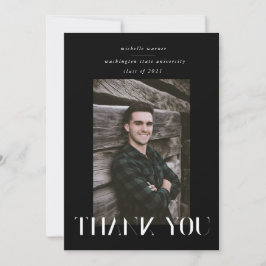 Tack för ditt kort för det moderna skriptet studen