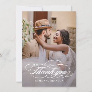Tack för ditt kort för det poetiska skriptet Photo