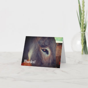 Tack för ditt kort för donkey Thought Farm Animal