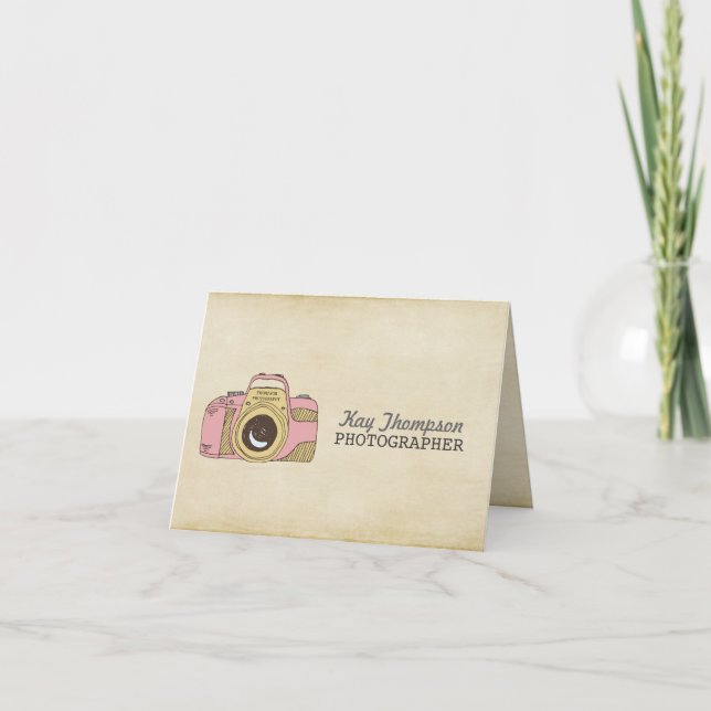 Tack för ditt kort för DSLR-kameran i Teckning (Framsida)