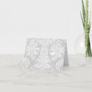 Tack för ditt kort för Elegant bröllop White Damas