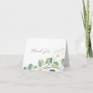 Tack för ditt kort för elegant Grey Foly Bröllop