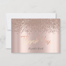 Tack för ditt kort för elegant Guld-diamanter