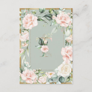 Tack för ditt kort för elegant Monogram Brev T Brö