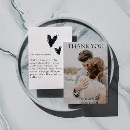 Tack för ditt kort för elegant Personlig Photo Brö