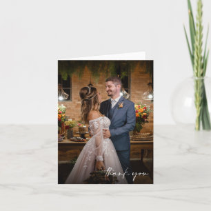 Tack för ditt kort för elegant Script 2 Photo Bröl