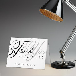 Tack för ditt kort för elegant-skript