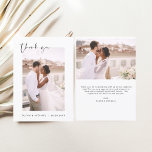 Tack för ditt kort för elegant-skript Photo Bröllo Flygblad<br><div class="desc">Uttryck din innerliga tacksamhet i tidlös stil med den här Eleganten Skript - Bröllop - tackkort. Det här kortet har förfinad kalligrafi, en fullt fotolayout och minimal design i inslag, och är det perfekt sättet att tacka dina gäster samtidigt som du visar ett omhuldat ögonblick från din stora dag. Perfekt...</div>