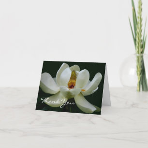 Tack för ditt kort för elegant White Magnolia