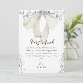 Tack för ditt kort för elegant Wildblommor Coquett