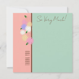 Tack för ditt kort för elegantens moderna Personli