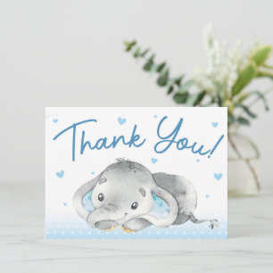 Tack för ditt kort för Elephant Baby Shower