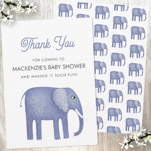 Tack för ditt kort för Elephant Baby Shower