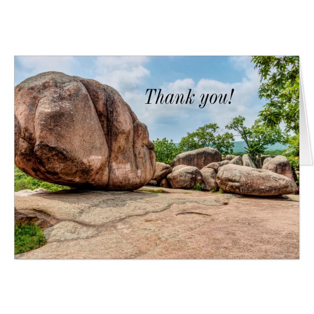 Tack för ditt kort för Elephant Sten State Park (Framsidan Horizontal)