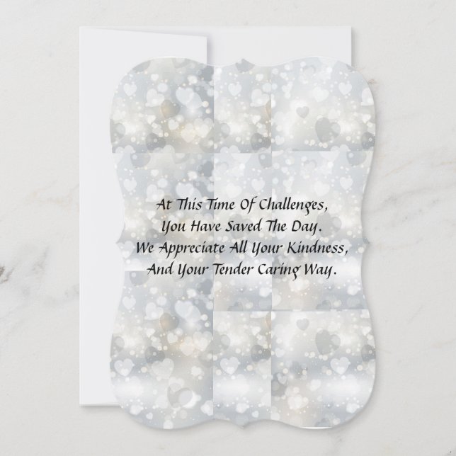 Tack för ditt kort för en viktig arbetare (Framsida)