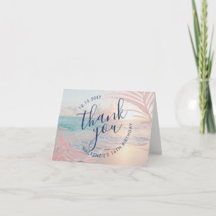 Tack för ditt kort för Födelsedagsfesten Beach