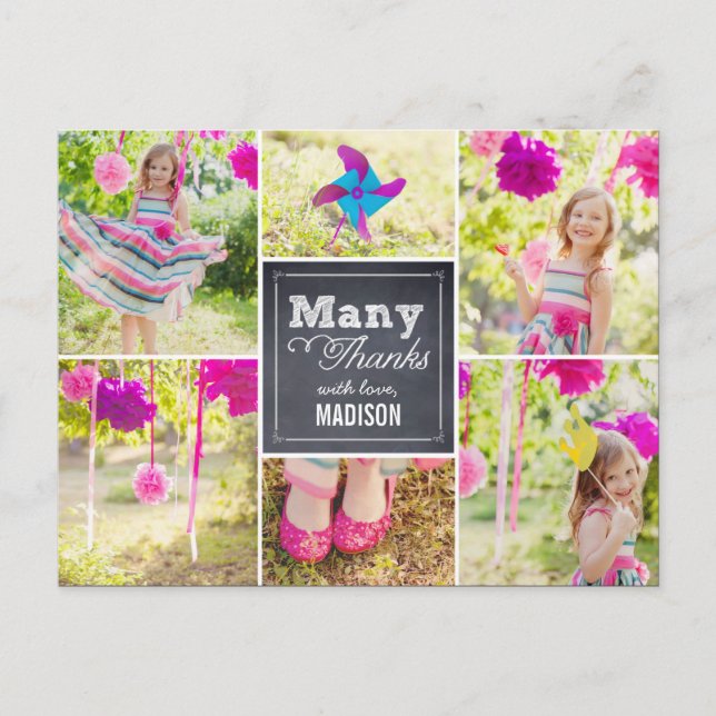 Tack för ditt kort för Födelsedagsfesten Chalold C (Framsida)