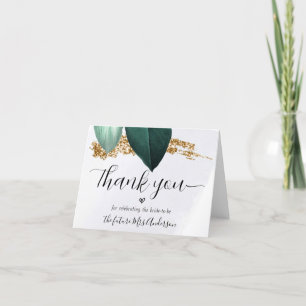 Tack för ditt kort för Foliage Script-Möhippa