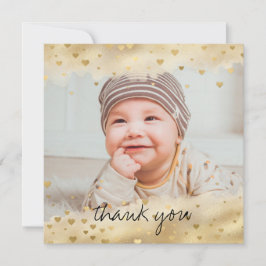 Tack för ditt kort för fotopatset Gold Foil Baby