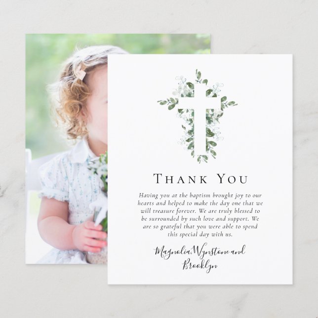 Tack för ditt kort för fotoutskottet i Kor (Fram/baksida)