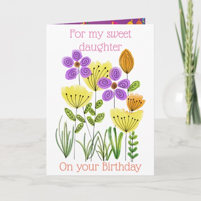 Tack för ditt kort för Grattis på födelsedagen-blo (Framsida)