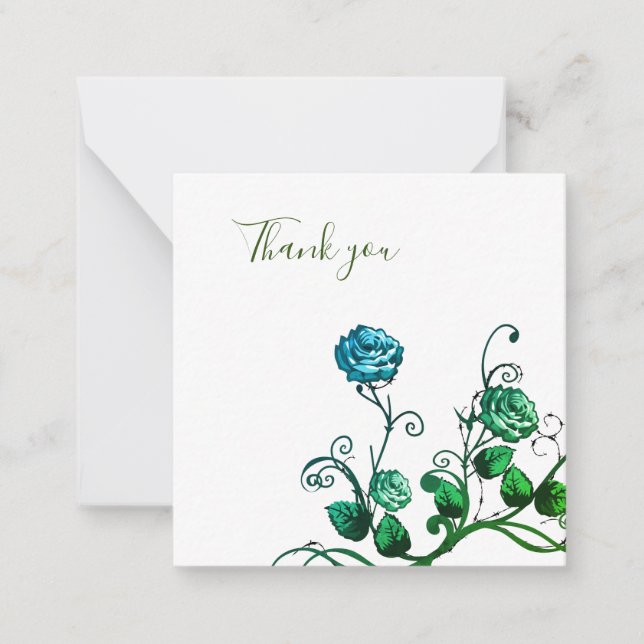 Tack för ditt kort för grönt och blå ro (Framsida)