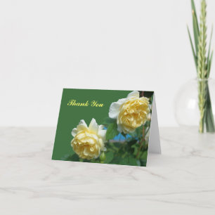 Tack för ditt kort för gul ros Blomsterfotografi