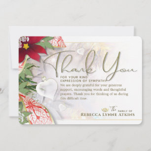 Tack för ditt kort för helgdag Heart - sympati