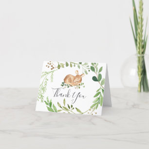 Tack för ditt kort för hjort Baby Shower