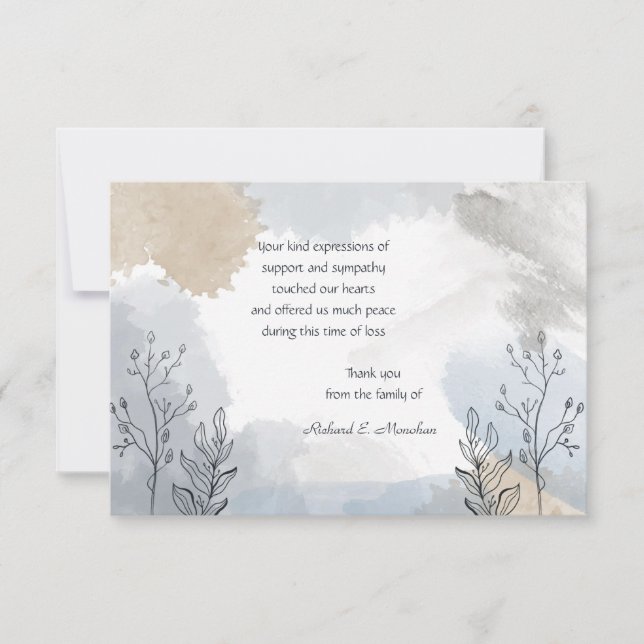 Tack för ditt kort för höstsymbolen (Framsida)